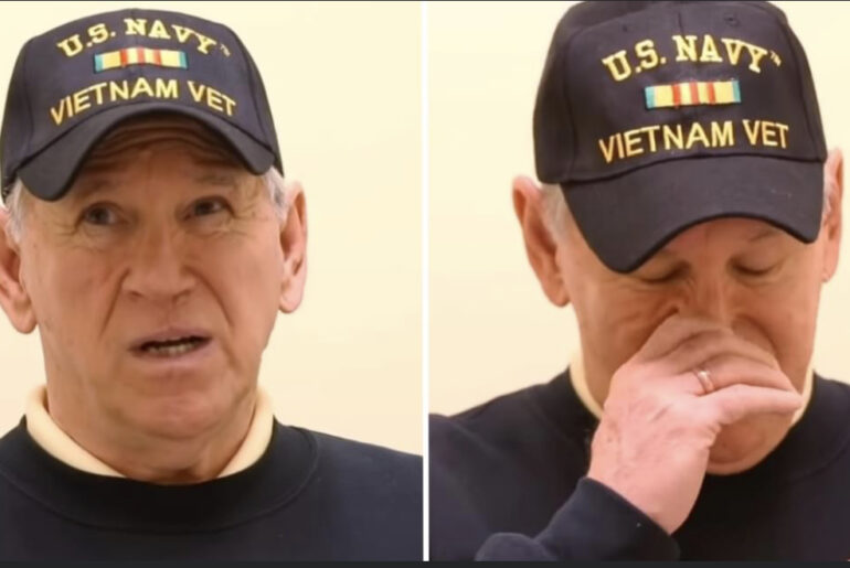 Young Marines show incredible respect for veteran while having dinner with wife, leaves him in tears