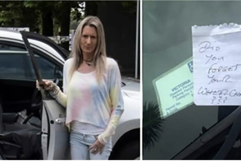 Woman with multiple sclerosis finds nasty note above disability sticker on her car
