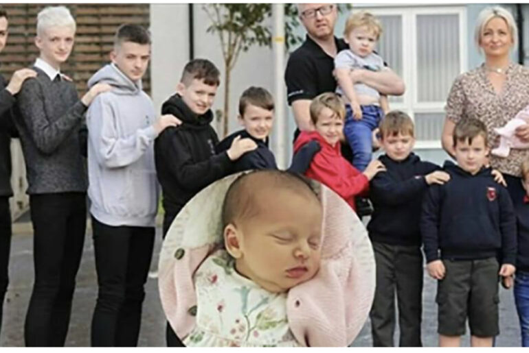 After having 10 boys, this 39-year-old mom finally gives birth to a ...