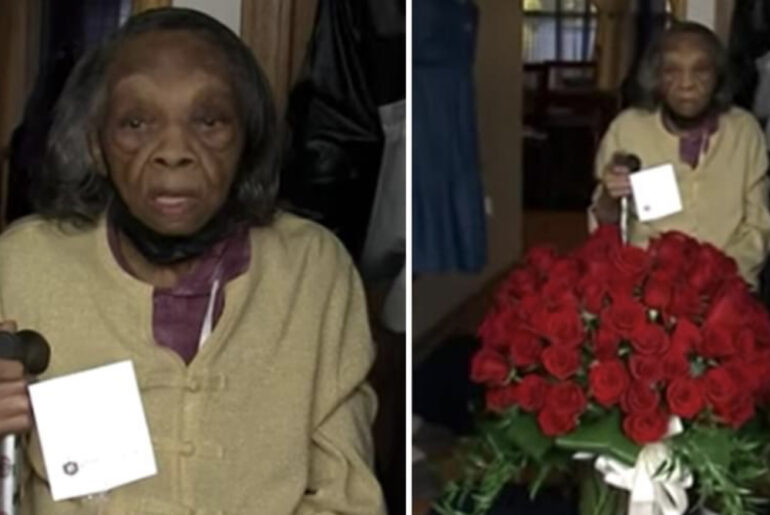 Woman gifted 107 roses from her church to celebrate her 107th birthday – Happy Birthday, Elestine