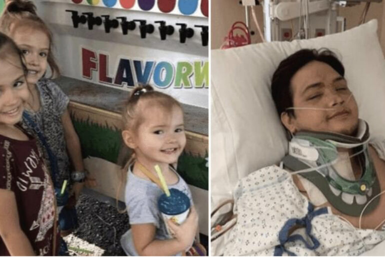 Dad wakes up paralyzed from accident, then finds out it killed his 3 young daughters
