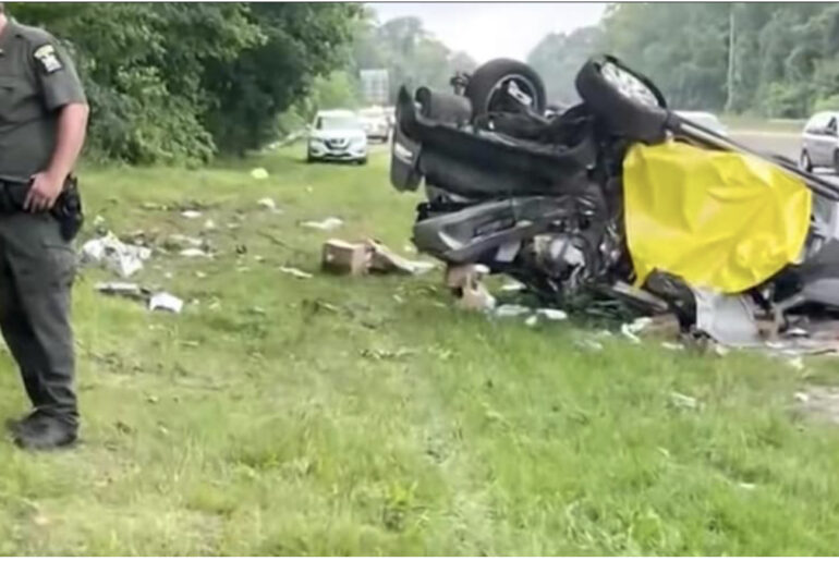 ‘We lost a special man’ – wife comes across husband’s overturned car in fatal crash with stolen vehicle