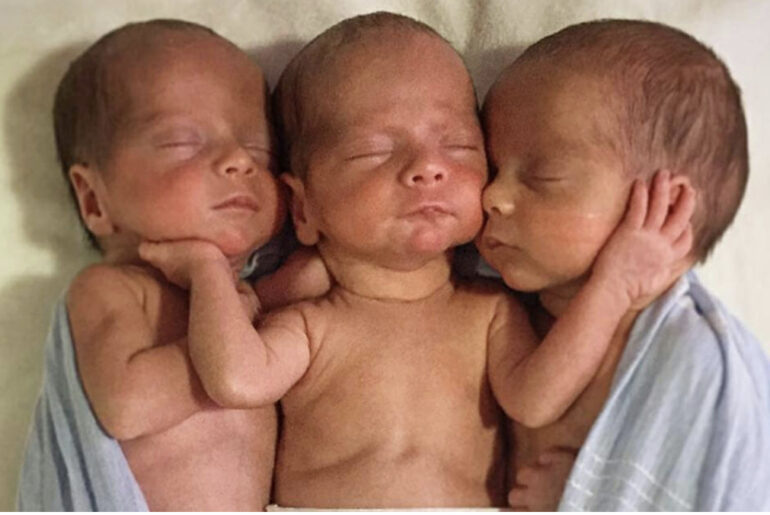 Young mom overcomes huge odds, gives birth to miracle triplets