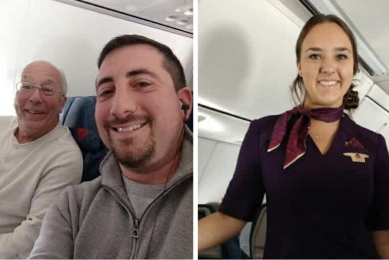 Dad’s flight attendant daughter works whole of Christmas, so he books 6 plane tickets to be with her