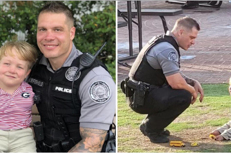 Brave boy born without arms dreams of being a police, so this kind officer trains him as his ‘partner’