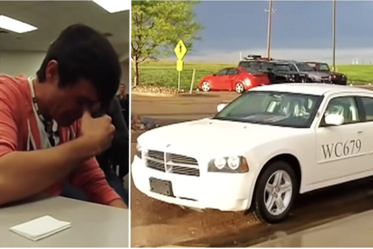 Teen Tries To Buy Late Fathers Squad Car But Is Outbid Then Highest Bidder Says “Here Is Your Car”