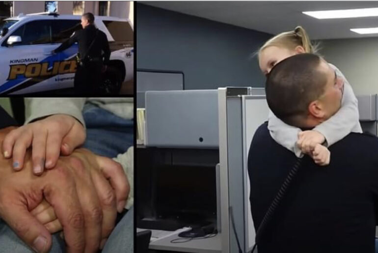 Police officer saves abused 4-year-old girl from her situation and adopts her as his own