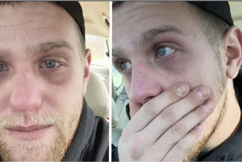 Pizza delivery driver gets the surprise of his life when sent out for a special delivery