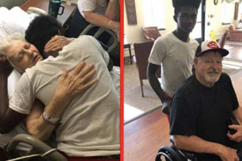 Teen selflessly takes care of elderly neighbors and their daughter shares touching photos