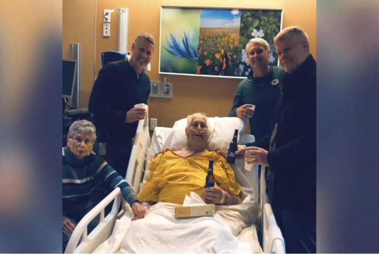 Grandpa’s last wish to knock back a cold one with his sons goes viral