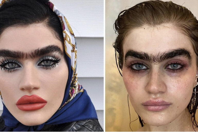 Sophia Hadjipanteli is a model rocking her natural face and body hair