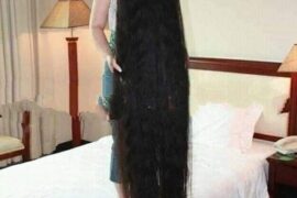 She hasn’t cut her hairs for 20years, even though her husband begged her to. Then, one day, she finally gave up and cut her hair!