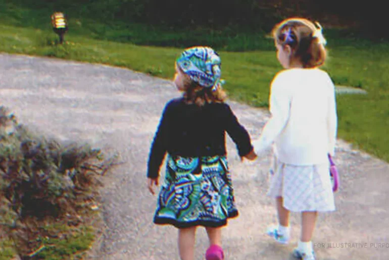 Girls Visit Dad’s Grave to ‘Show’ Their New Dresses as He Asked, See 2 Boxes with Their Names